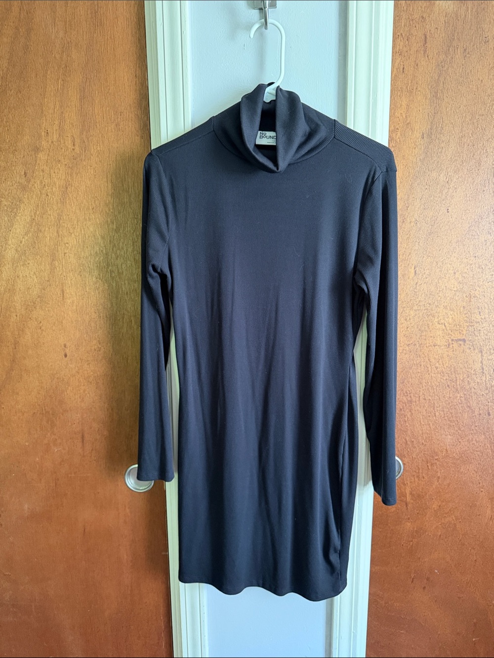 Black Long Sleeve Turtleneck Dress